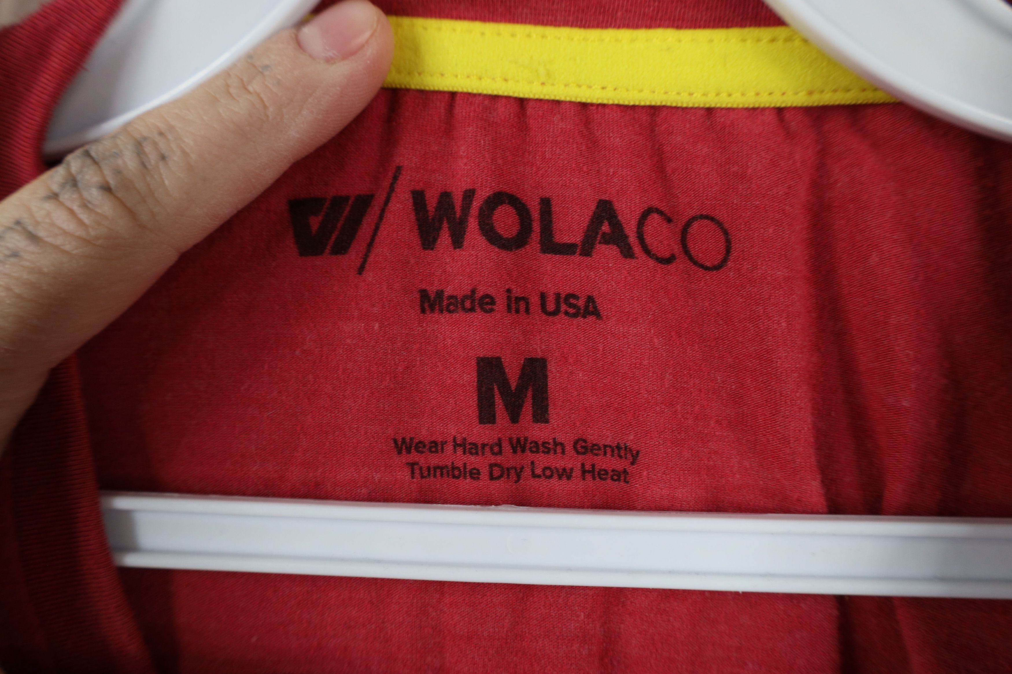 Vintage Wolaco Knit Stretch Clinton Long Sleeve T-Shirt Red USA Size US M / EU 48-50 / 2 - 7 Thumbnail
