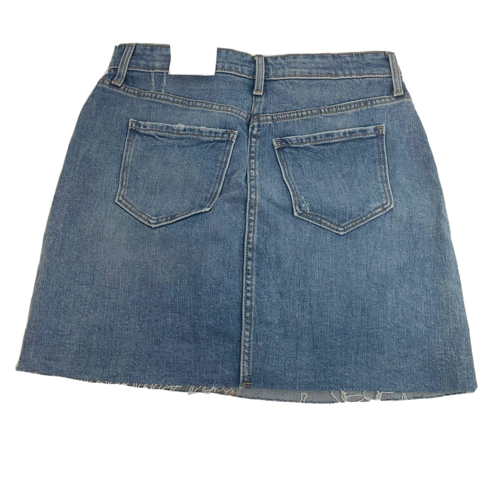 Old Navy VINTAGE? Old Navy Blue Jean Skirt Women Size 4 Distressed Style New NWT RN#160476 Size 27" / US 4 / IT 40 - 2 Thumbnail