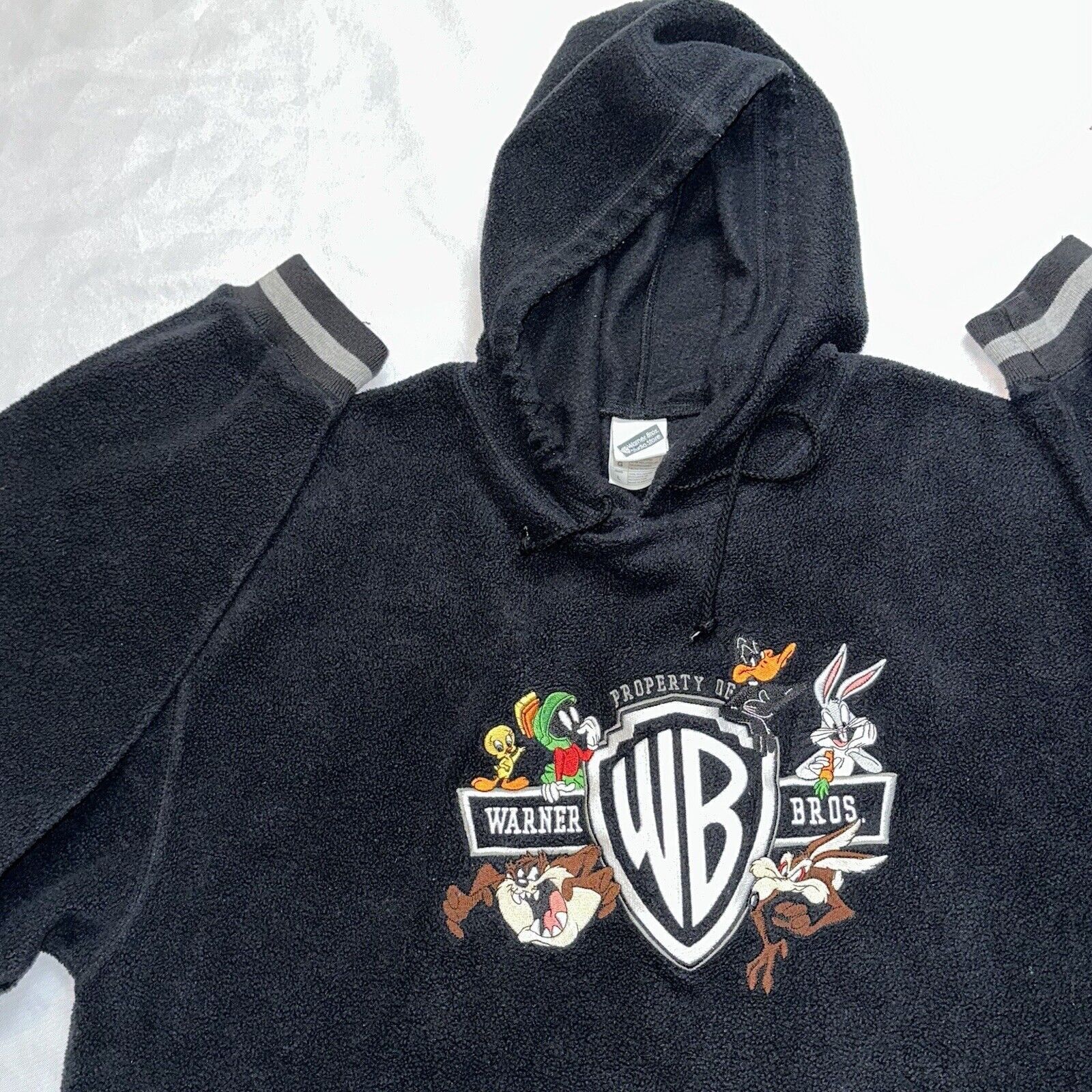 Vintage 90s Vintage Looney Tunes Hoodie Sweatshirt Bugs Bunny Taz T Size US XL / EU 56 / 4 - 5 Thumbnail