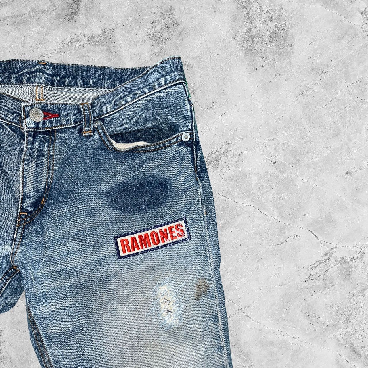 Hysteric Glamour Vintage Kinky Hysteric Glamour Ramones Altered Denim Jeans Size US 29 - 7 Thumbnail