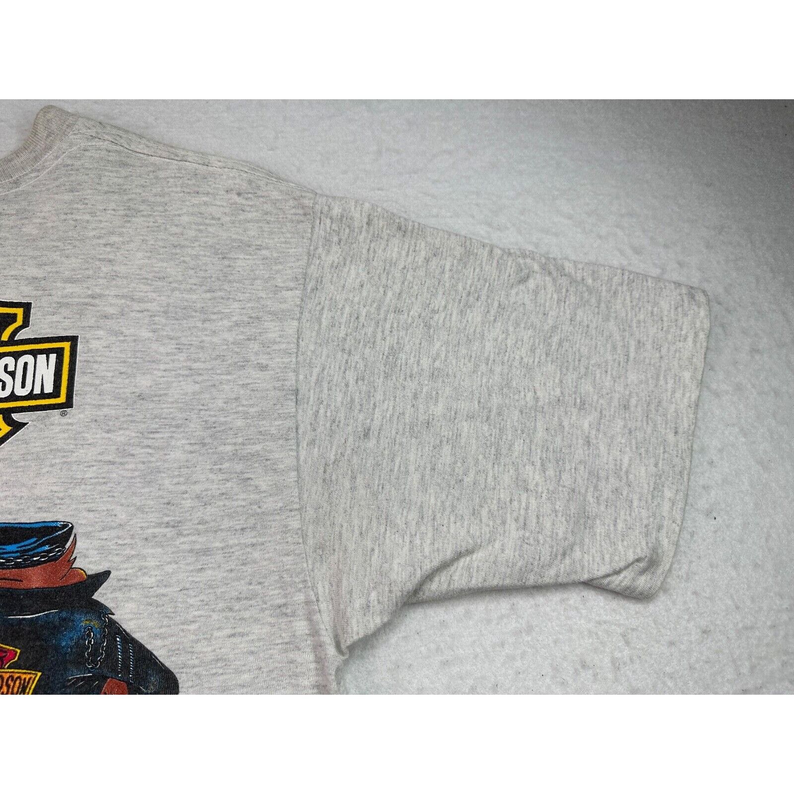 Harley Davidson VTG 1993 Harley Davidson X Looney Tunes Bugs & Taz T-Shirt Size US L / EU 52-54 / 3 - 15 Thumbnail