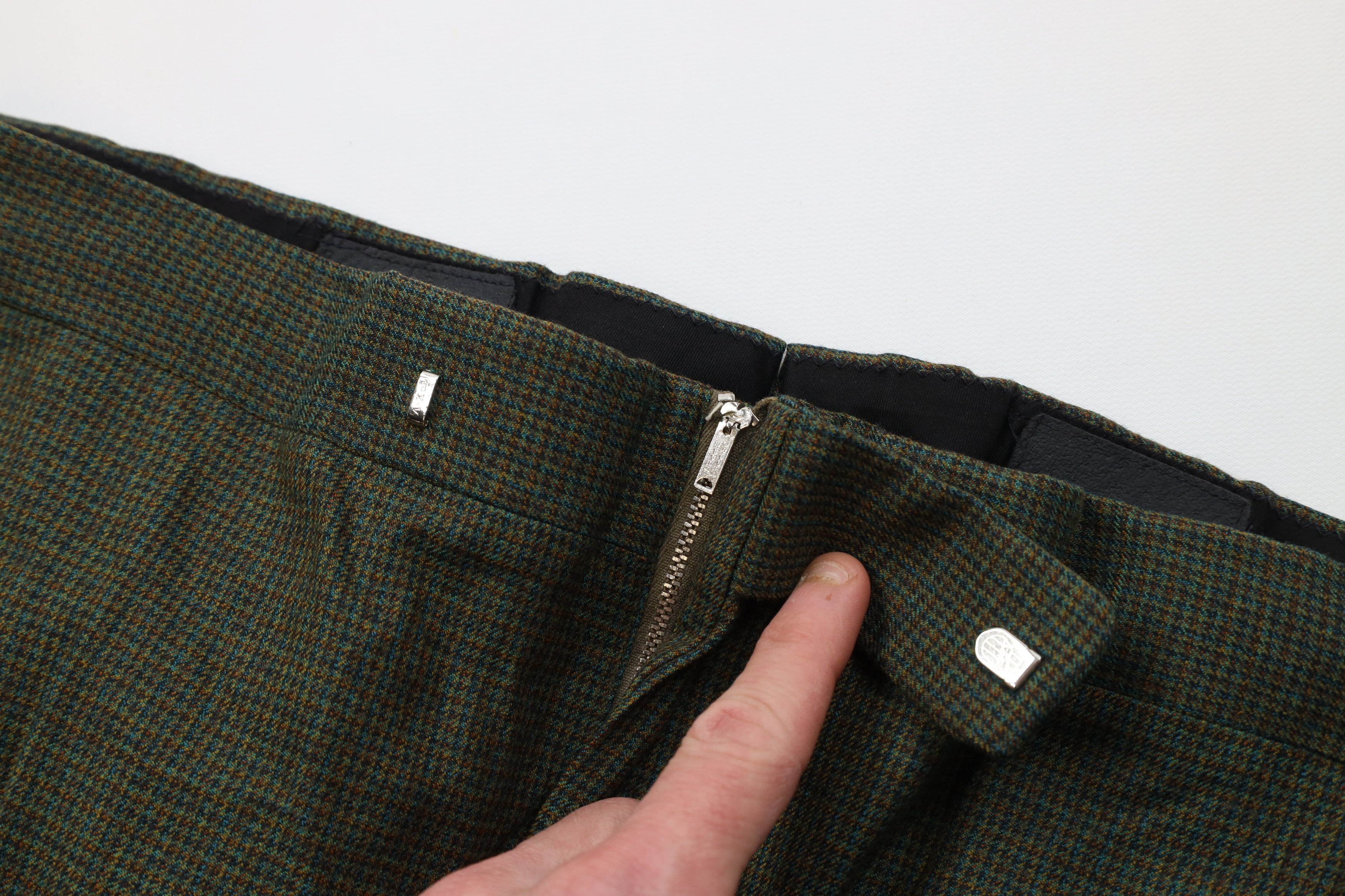 Vintage Vintage 50s Streetwear Wool Knit Chino Pants Houndstooth USA Size US 34 / EU 50 - 8 Thumbnail