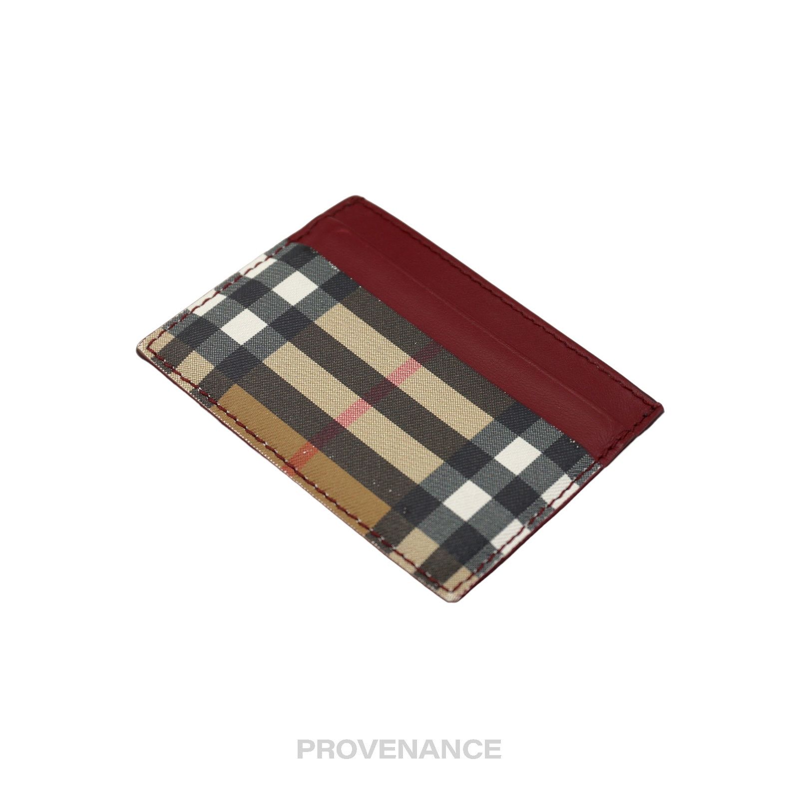 Burberry 🔴 Burberry Card Holder Wallet - Vintage Nova Check Red Size ONE SIZE - 3 Thumbnail