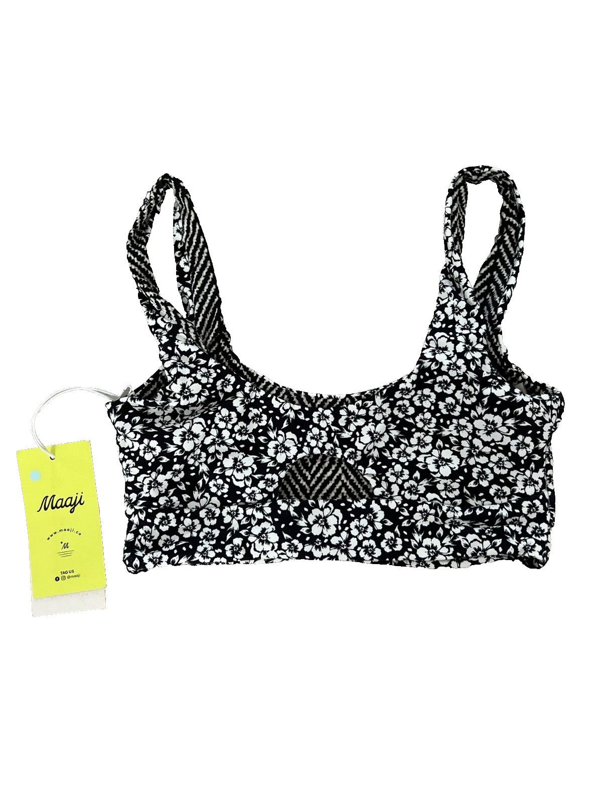 Other MAAJI Reversible Floral Black Pansy Briget Swim Top ( S ) Size S / US 4 / IT 40 - 4 Thumbnail