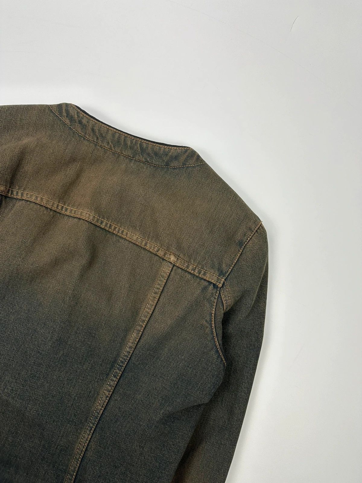 Prada Prada Milano FW2006 Metal Chains Faded Denim Crop Jacket Size M / US 6-8 / IT 42-44 - 7 Thumbnail
