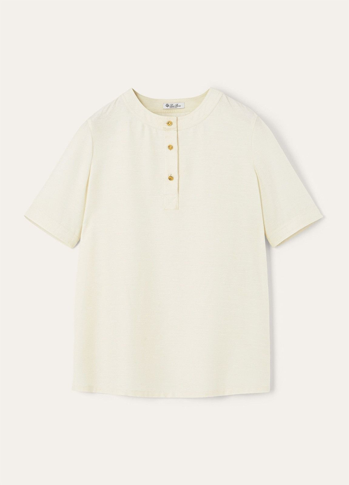 Loro Piana o1srvl11e0526 FAP2867 Jadyn Shirt in Cream Size XS / US 0-2 / IT 36-38 - 1 Thumbnail