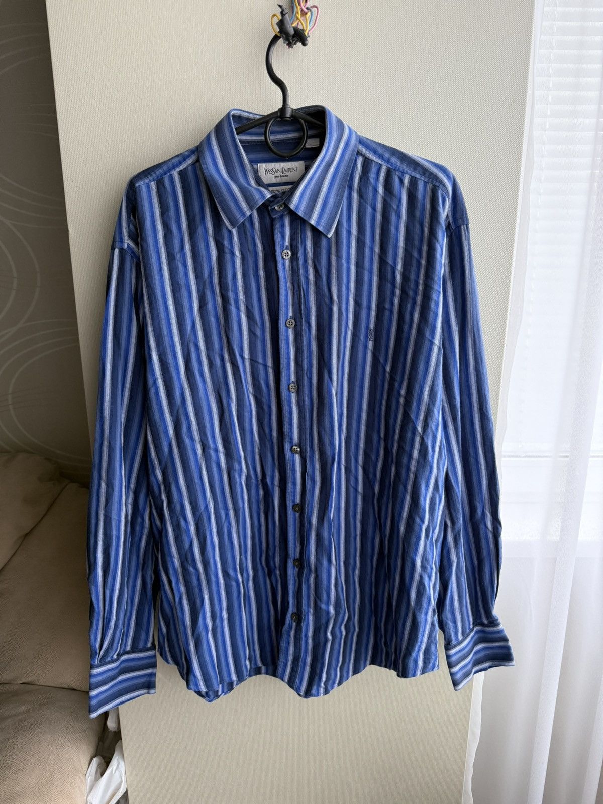 Yves Saint Laurent Vintage 90s Yves Saint Laurent shirt Size US L / EU 52-54 / 3 - 1 Thumbnail
