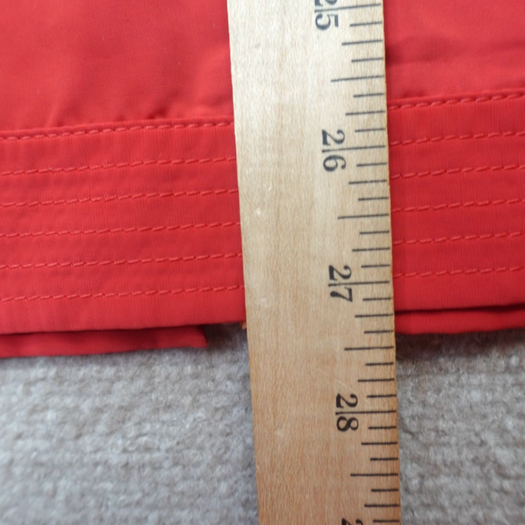 St. John St. John Womens Jacket Full Zip Windbreaker Medium Red Lightweight Casual Mid-Length Windbreaker, Red, M, Womens, Jacket Size M / US 6-8 / IT 42-44 - 5 Thumbnail
