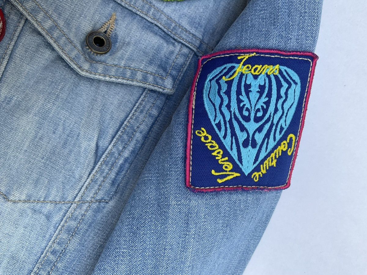 Versace Jeans Couture denim jacket with patches