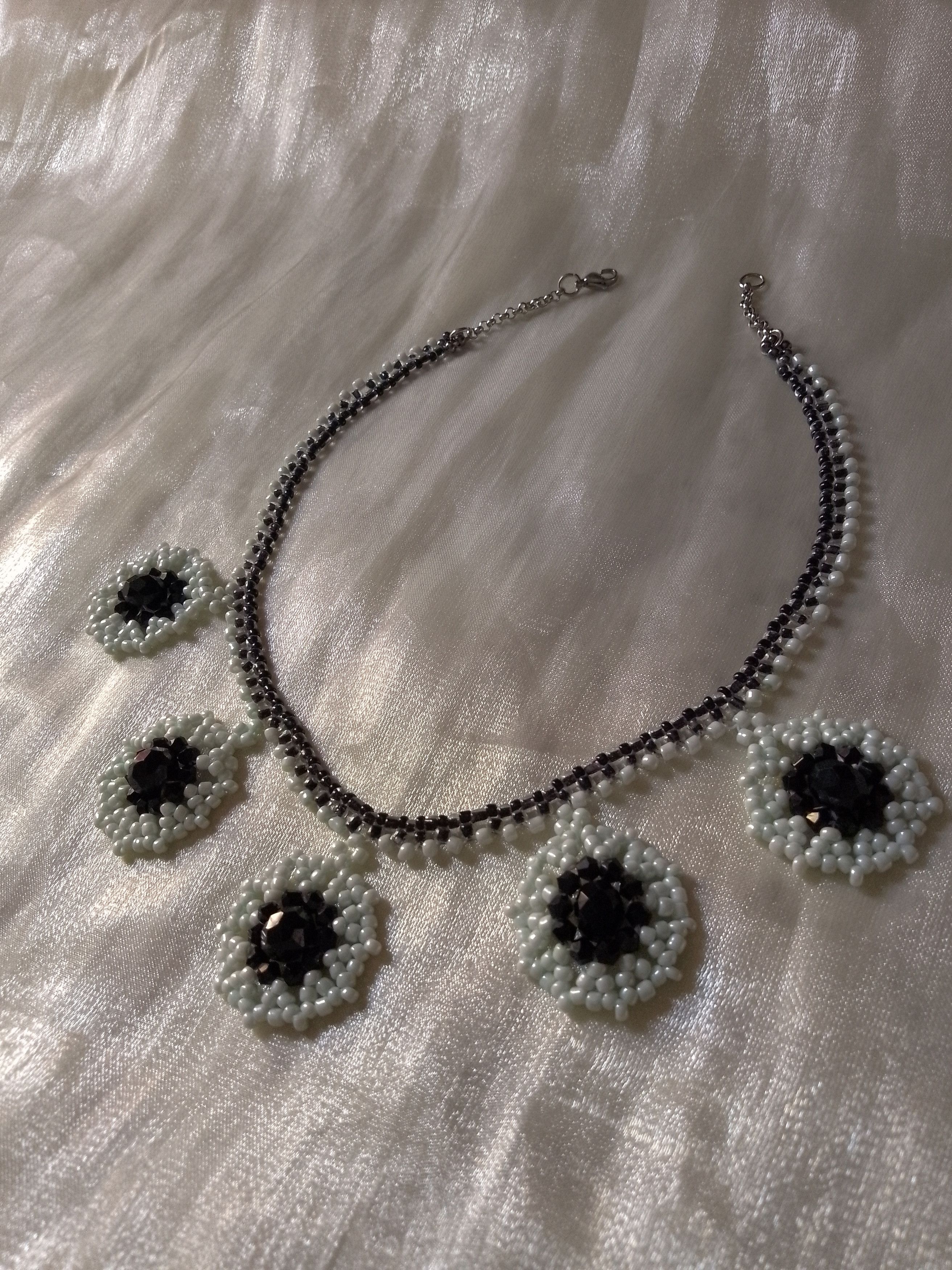 Handmade Black Necklace choker Multi pendant Gothic Size ONE SIZE - 8 Thumbnail