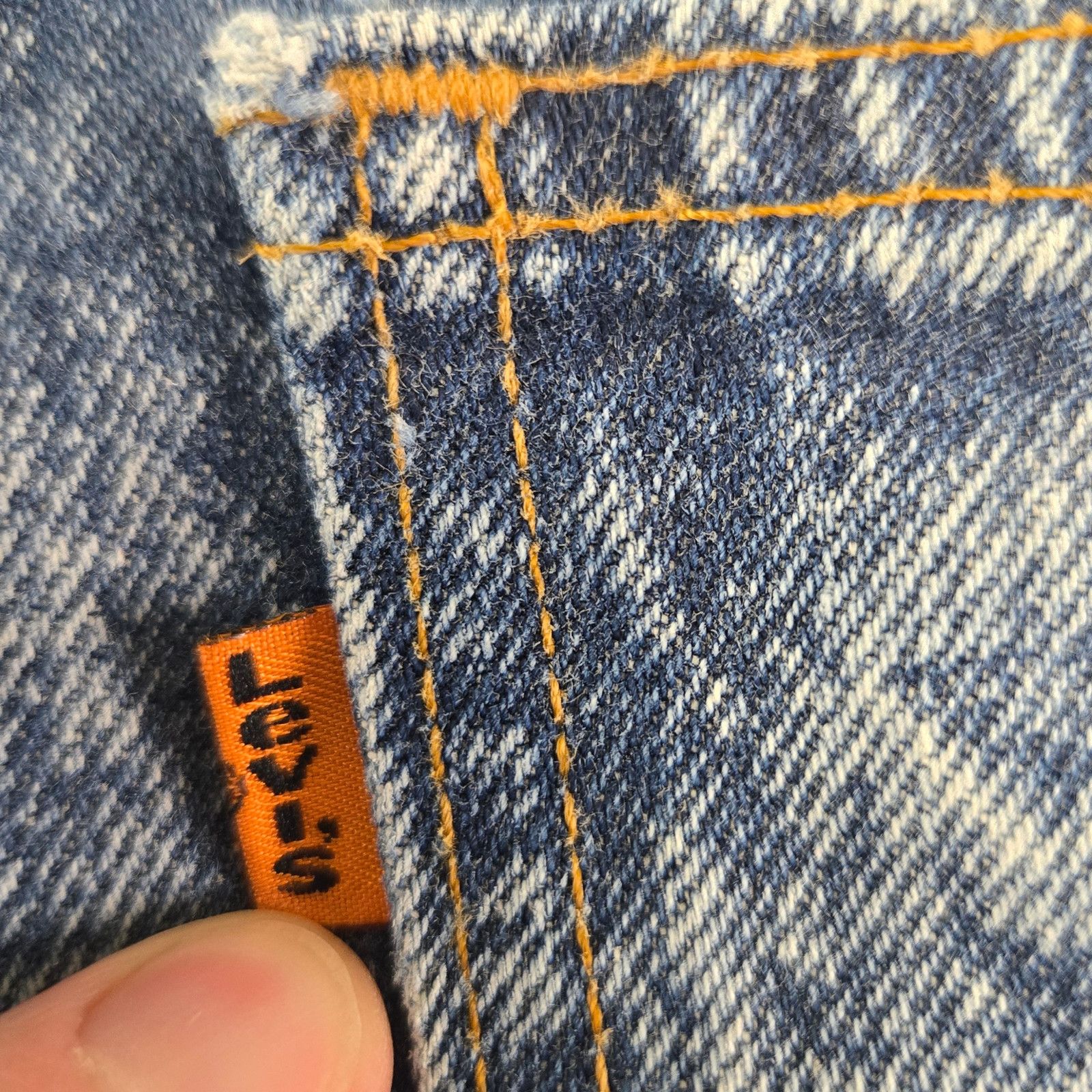 Levi's Vintage Levi’s Orange Tab Acid Wash Straight Leg Jeans W28 Size 28" / US 6 / IT 42 - 9 Thumbnail