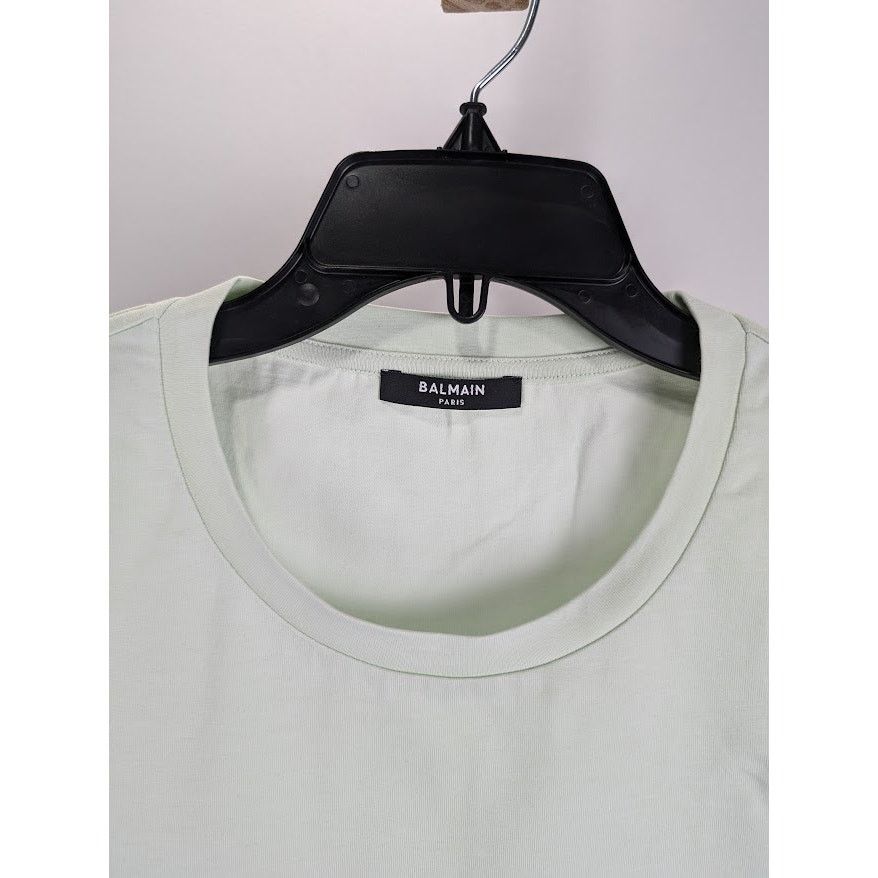 Balmain o1rshd1 Q:2 / B-Logo T-Shirt in Light Mint Green Size US M / EU 48-50 / 2 - 3 Thumbnail