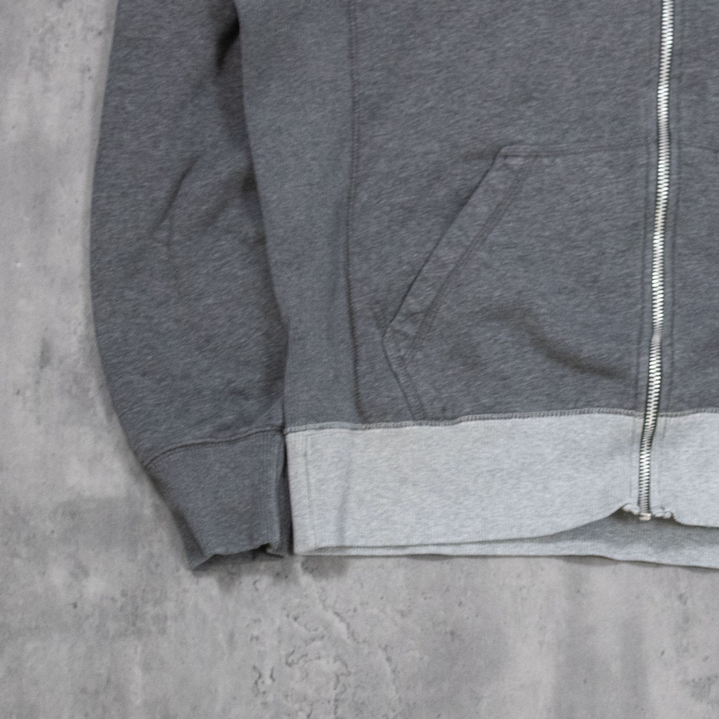 Nike Y2K 2000's Nike Heather Grey Contrast Zip Up Hoodie Sweater Size US M / EU 48-50 / 2 - 4 Thumbnail