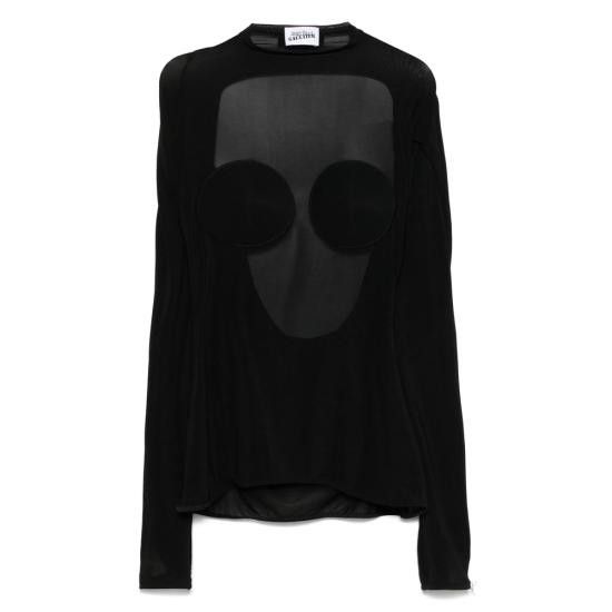 Jean Paul Gaultier JEAN PAUL GAULTIER Women Blouses TO279 00 BLACK Size M / US 6-8 / IT 42-44 - 1 Thumbnail