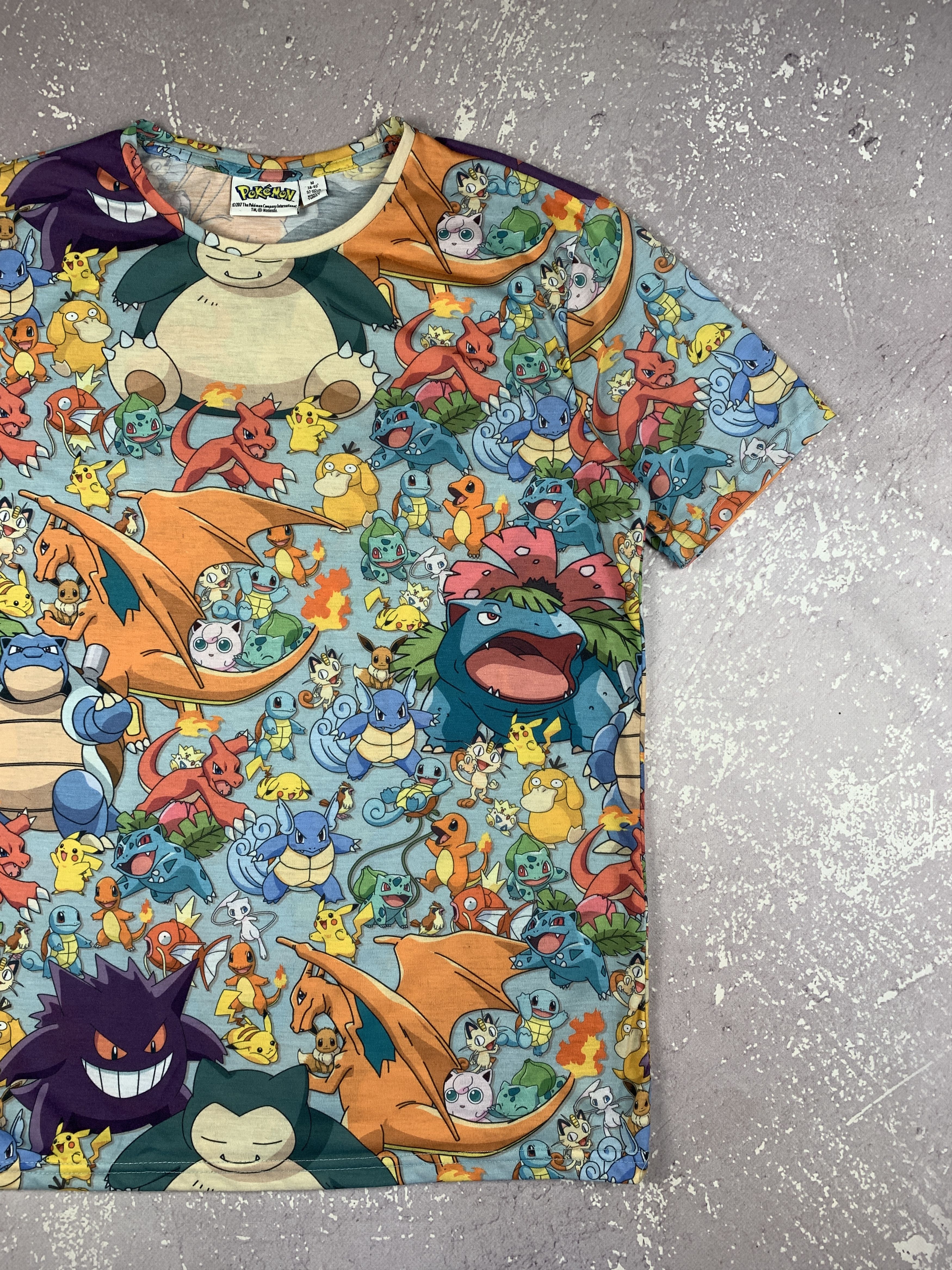 Cartoon Network × Nintendo × Pokemon Vintage Pokemon Monogram Movie T Shirt Mens M Size US M / EU 48-50 / 2 - 2 Thumbnail