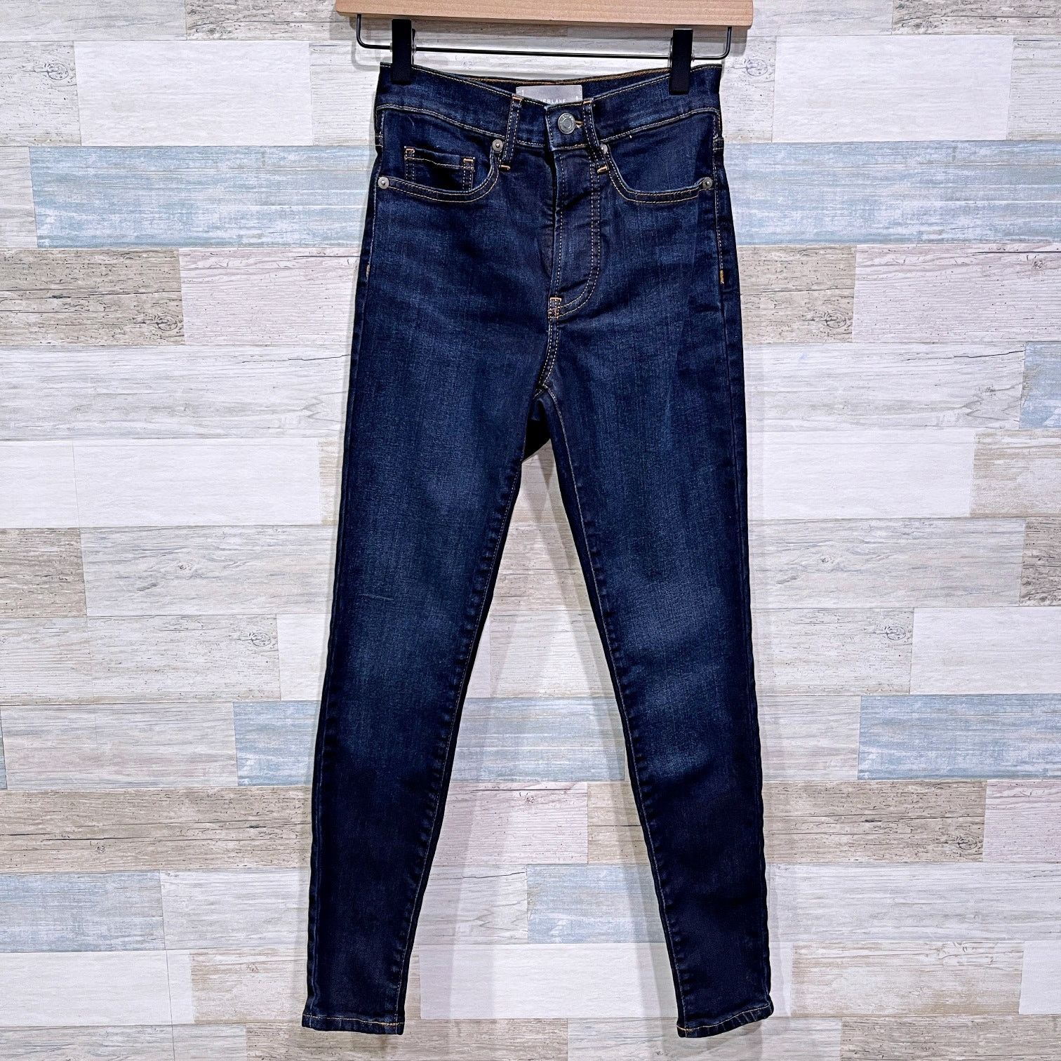 Everlane Everlane Authentic Ankle Skinny Jeans Deep Indigo Womens 23 Size 23" - 1 Thumbnail