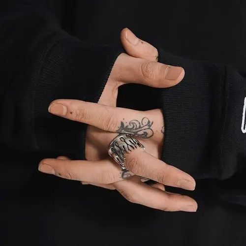 Jewelry × Sterling Silver × Vintage Unique Thai Silver Ring Size ONE SIZE - 4 Thumbnail