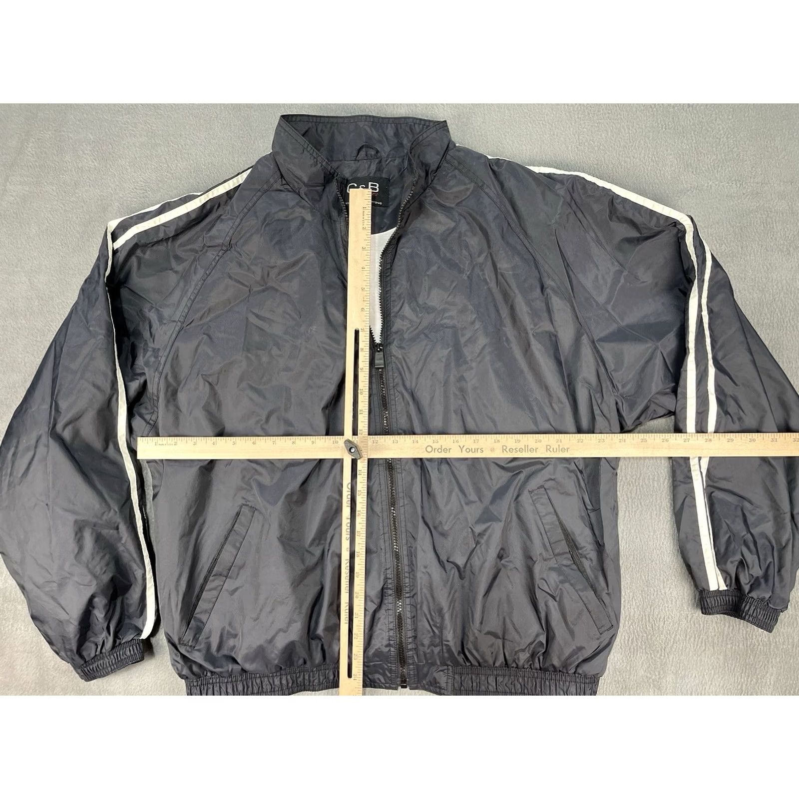 Croft & Barrow VINTAGE Croft & Barrow Windbreaker Jacket Black Zip Up L Adults Hooded Long Sleeve Winter Fall Spring Mens/Womens Size L / US 10 / IT 46 - 7 Thumbnail