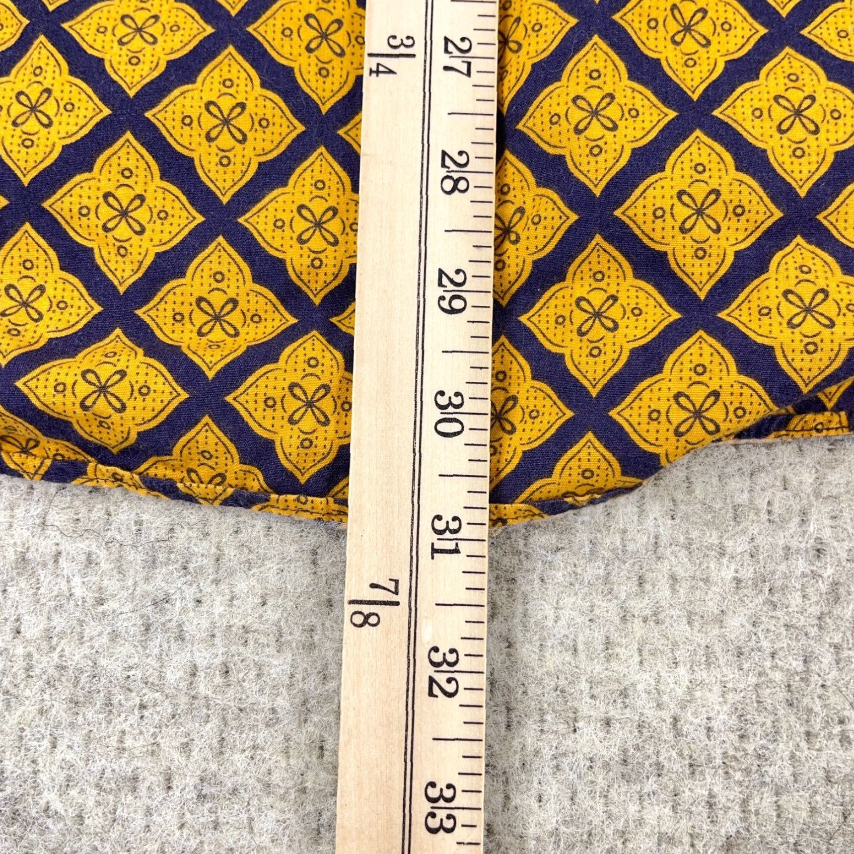 J.Crew VINTAGE J.CREW Button-Up Shirt Men Large Yellow Geometric 90s Linen Cotton Button-Down Classic Fit Mens Size US L / EU 52-54 / 3 - 6 Thumbnail