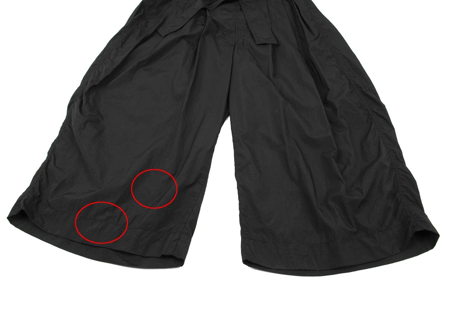 Issey Miyake Nylon Belted Wide Pants in Black Size 3 Size US 34 / EU 50 - 6 Thumbnail