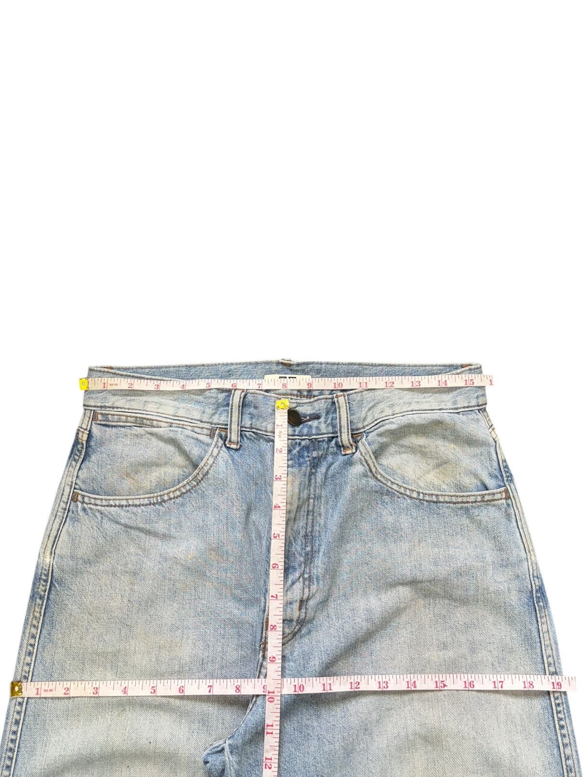 Lemaire × Uniqlo Vintage Uniqlo Lemaire Mud Wash Distress Baggy Jeans Size US 31 - 6 Thumbnail