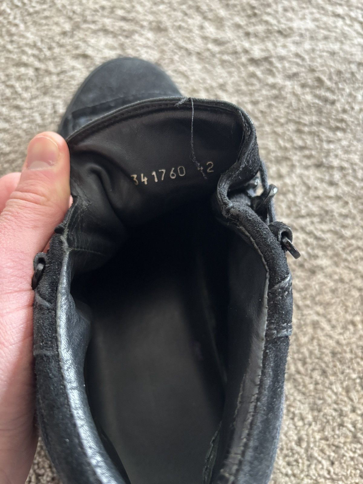 Balenciaga Black suede balenciaga arena Size US 9.5 / EU 42-43 - 3 Thumbnail