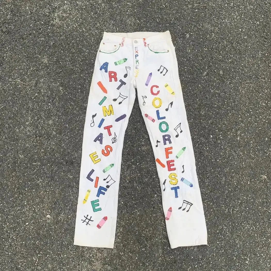 Levi's 80’s Vintage Levi’s 501 Jeans 28x32 Levis Custom Made Pants Size US 28 / EU 44 - 1 Thumbnail