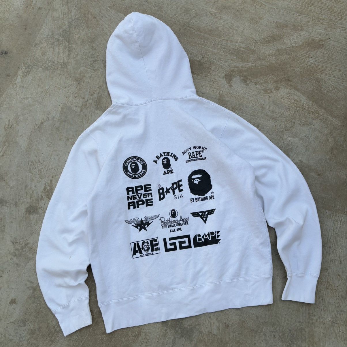 Bape Bape Logo Zip up Hoodie Size US XL / EU 56 / 4 - 17 Thumbnail