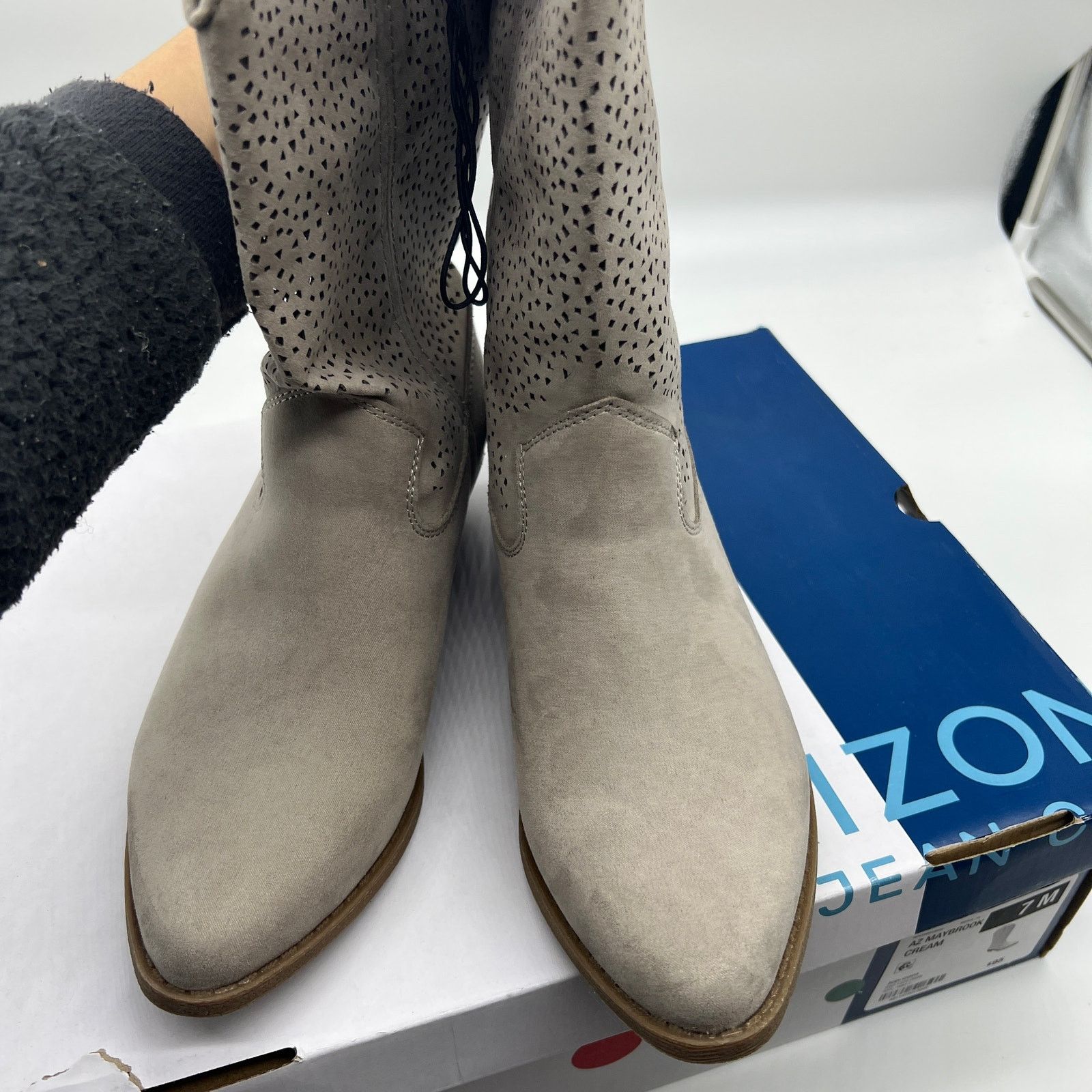 Other Arizona Jean Co Womens Western Heel Bootie Size US 7.5 / IT 37.5 - 3 Thumbnail