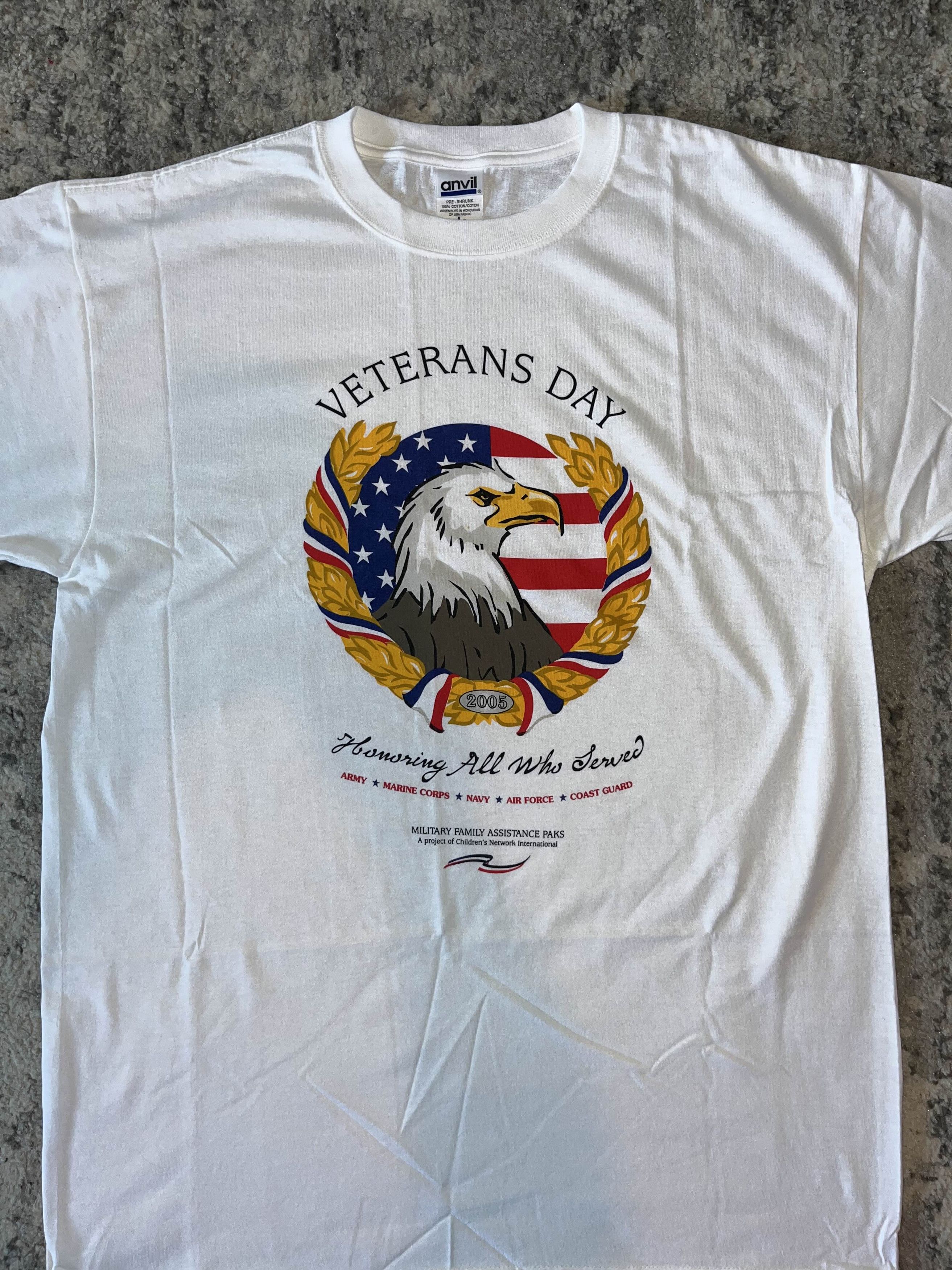 Vintage Vintage 90s/00s Veterans Day Bald Eagle Shirt Size US L / EU 52-54 / 3 - 2 Thumbnail