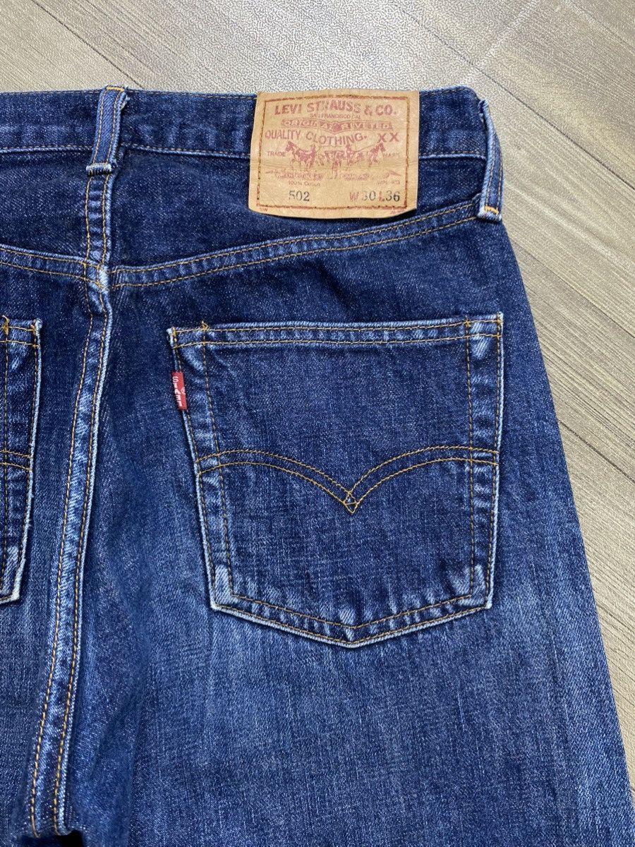 Levi's Vintage Clothing 🇯🇵Vintage Levis 502XX LVC Rindem Selvedge Distressed Jeans Size US 30 / EU 46 - 14 Thumbnail