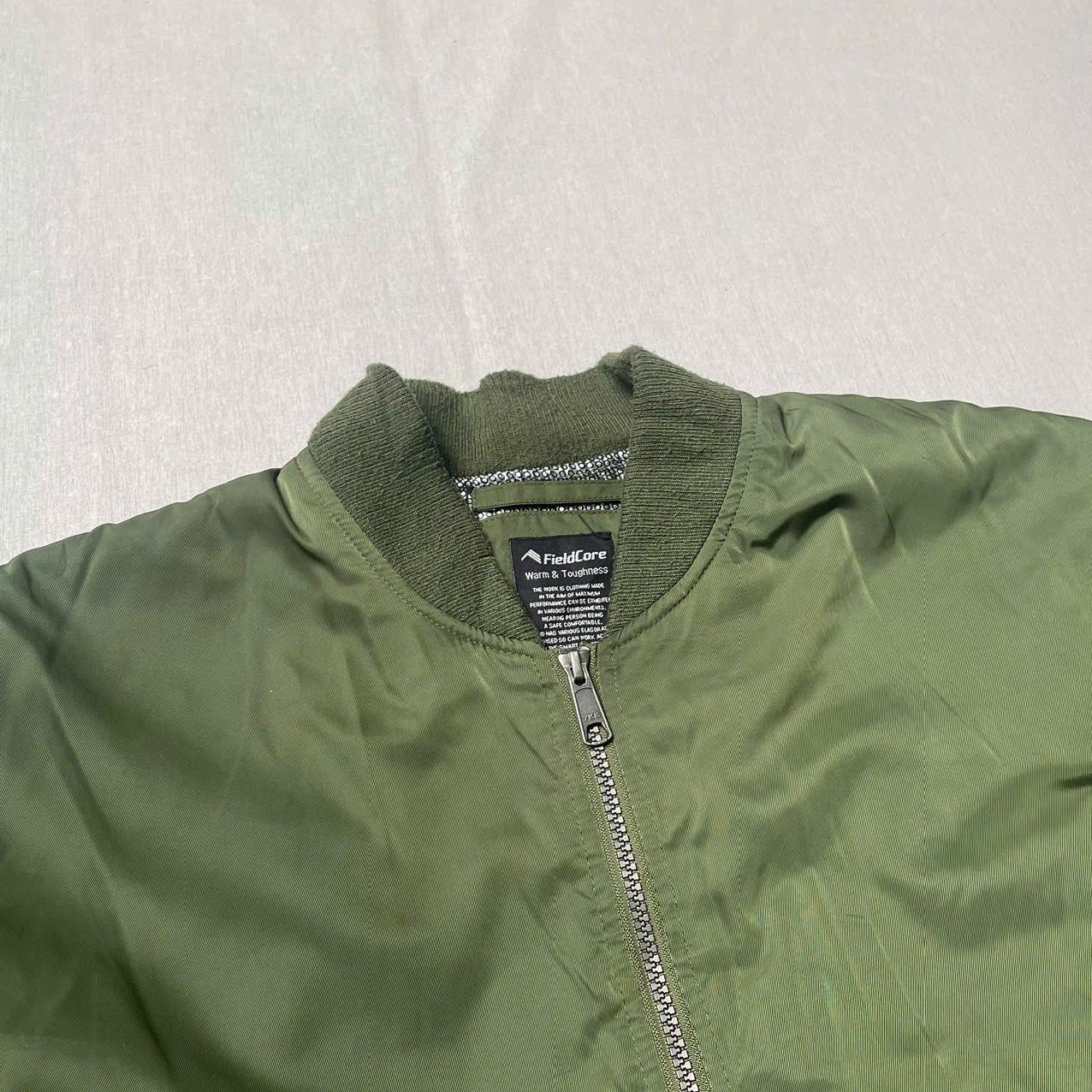 Japanese Brand Fieldcore bomber jacket - moss green Size US M / EU 48-50 / 2 - 4 Thumbnail