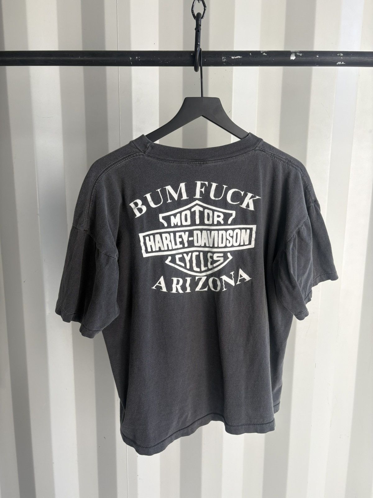 Vintage Harley Bum Fuck Shirt Faded Distressed GRUNGE BAND