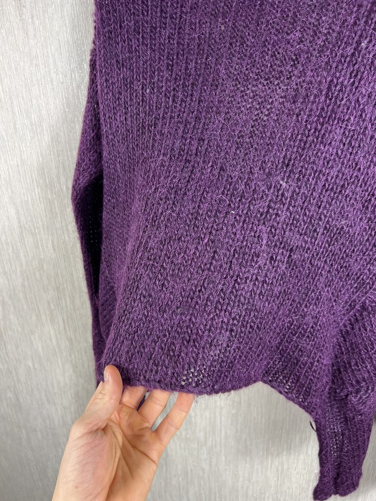 Diesel Vintage Diesel y2k alpaca open knit sweater cardigan goth Size M / US 6-8 / IT 42-44 - 19 Thumbnail