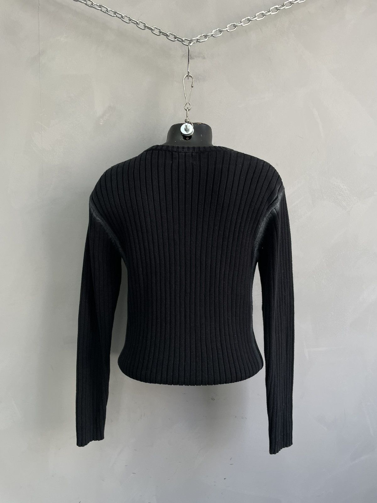 If Six Was Nine If six was nine style y2k Black Ribbed Knit Sweater Size L Size US L / EU 52-54 / 3 - 7 Thumbnail