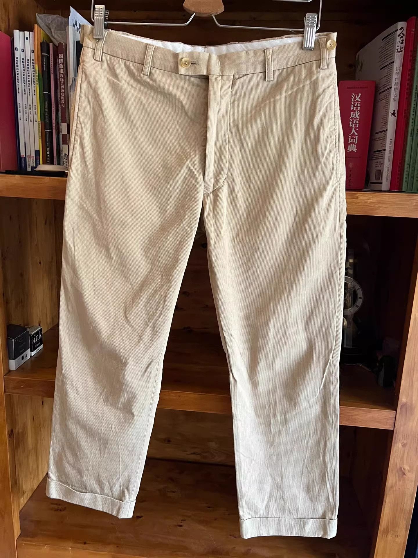 Visvim Visvim Early Khaki Pinstripe Cropped Pants Size US 32 / EU 48 - 3 Thumbnail