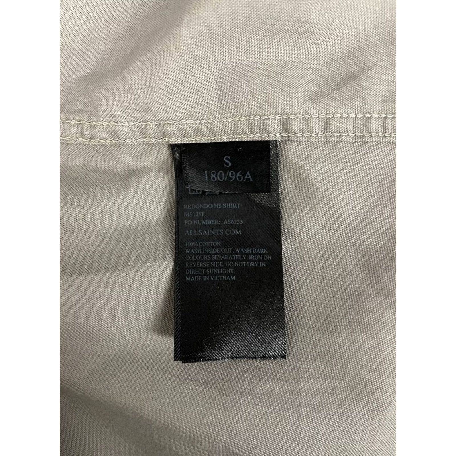 Allsaints AllSaints Mens Shirt S Gray Short Sleeve Button-Up Casual Shirt Size US S / EU 44-46 / 1 - 5 Thumbnail