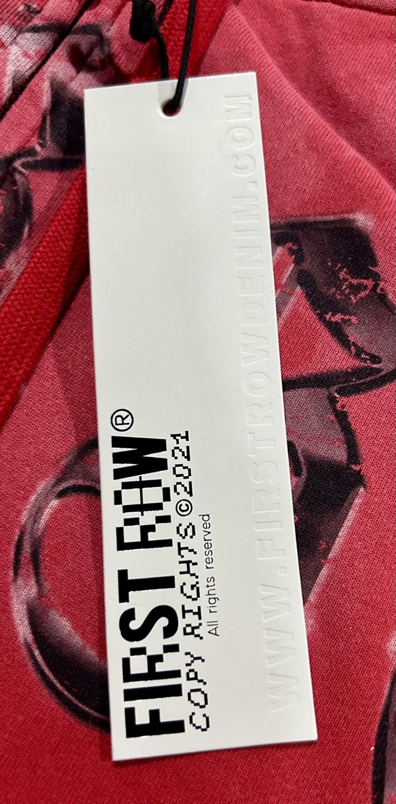 Other First Row "Wake Up & Be Fierce" Full-Zip Hoodie -Red Wash Size US L / EU 52-54 / 3 - 4 Thumbnail