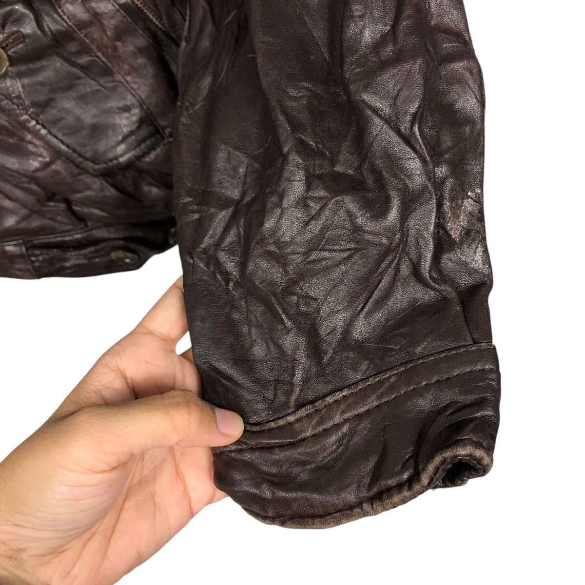 Japanese Brand 📌Vintage Leather Jacket Intermezzo Blanket Issey Miyake Size US L / EU 52-54 / 3 - 16 Thumbnail