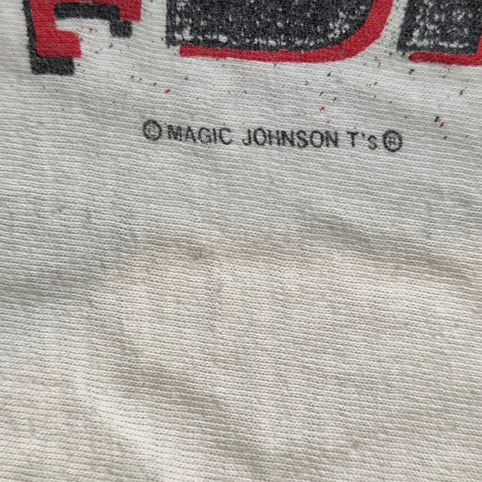Vintage 1992 Bulls DouBull TrouBull Tee XL Ritz/Magic Johnson T's Size US XL / EU 56 / 4 - 11 Thumbnail