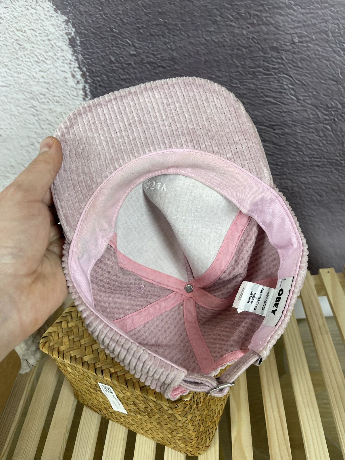 Obey Obey corduroy center logo cap 5 panel Size ONE SIZE - 10 Thumbnail
