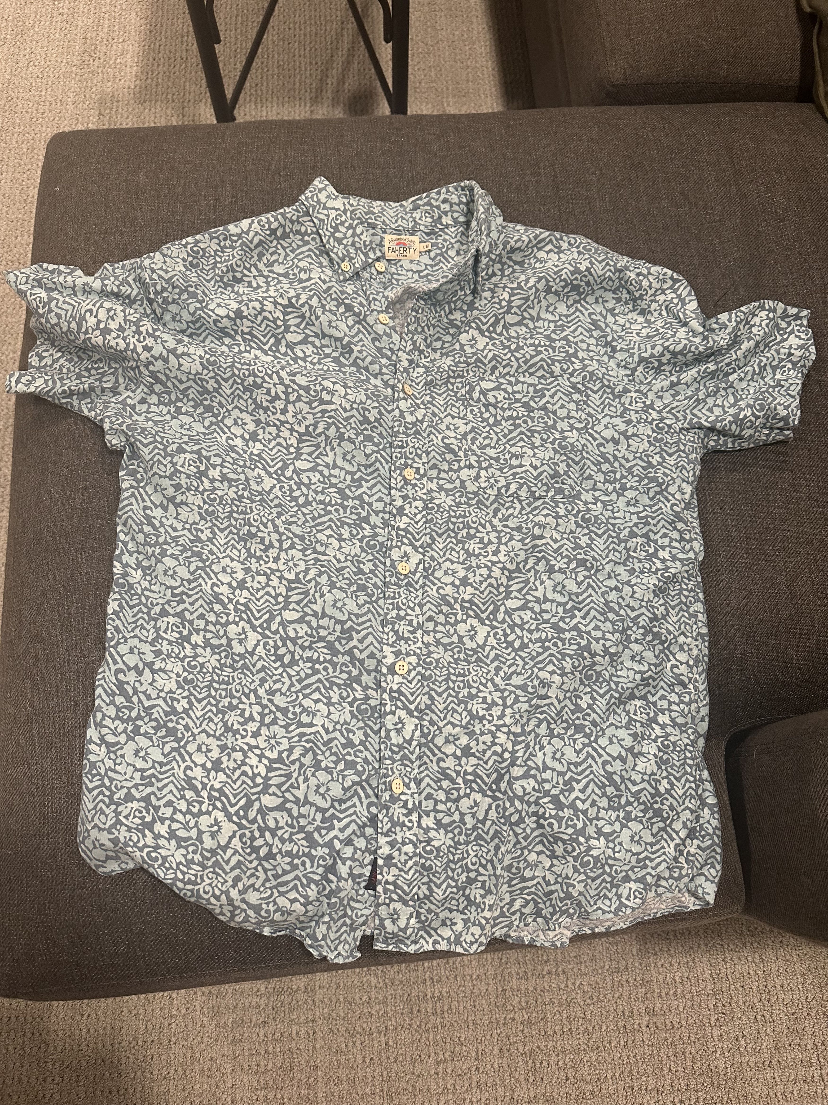 Faherty SS Playa Shirt Size US L / EU 52-54 / 3 - 1 Thumbnail