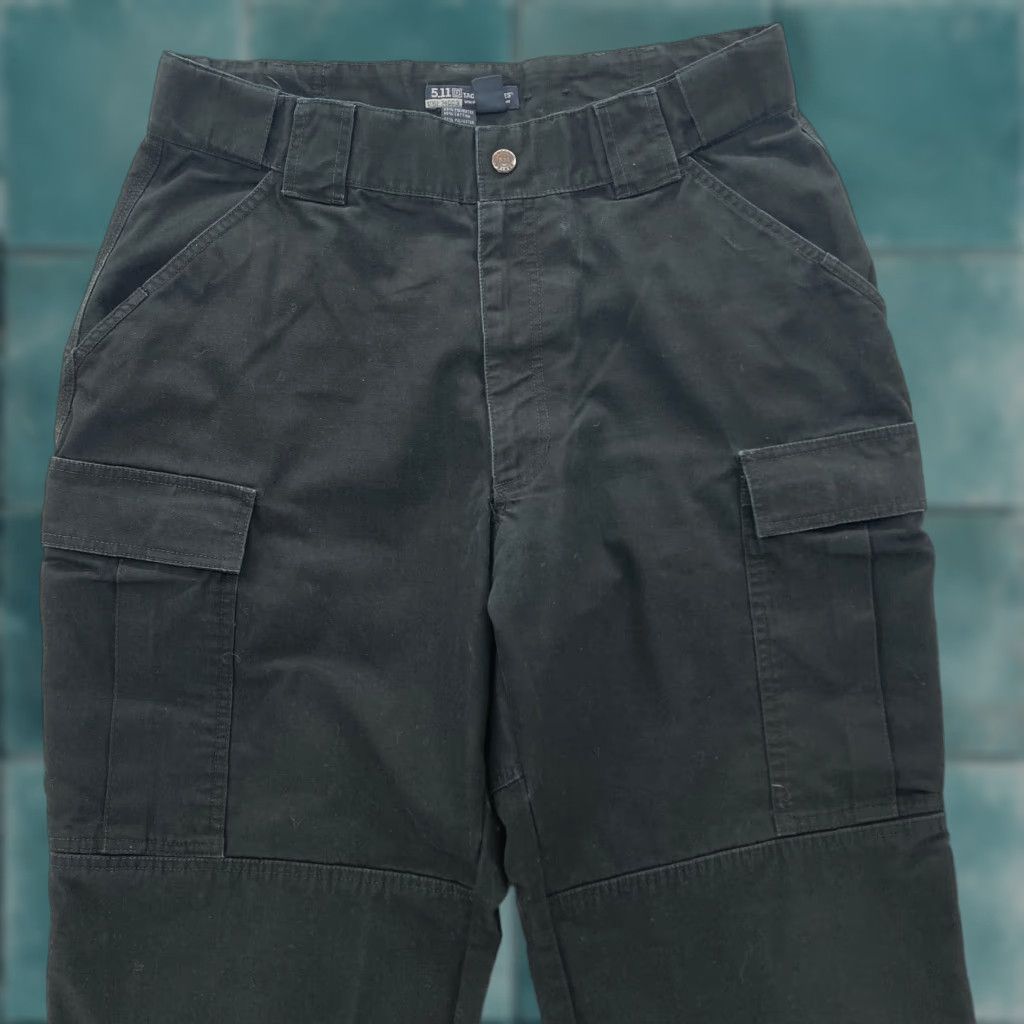 Vintage 5.11 Tactical TDU Ripstop Pants Mens Large Black Cargo Pocket Utility Size US 33 - 1 Thumbnail