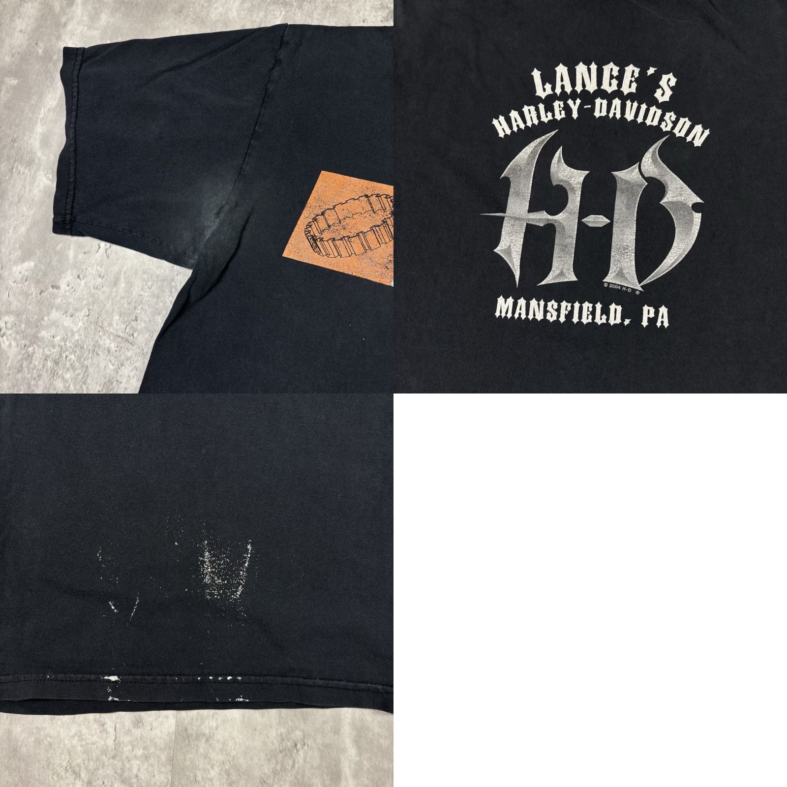 Harley Davidson VINTAGE Harley-Davidson T Shirt Black Biker USA 90s Harley-Davidson XL Mens Shirt Graphic Print Size US XL / EU 56 / 4 - 9 Thumbnail