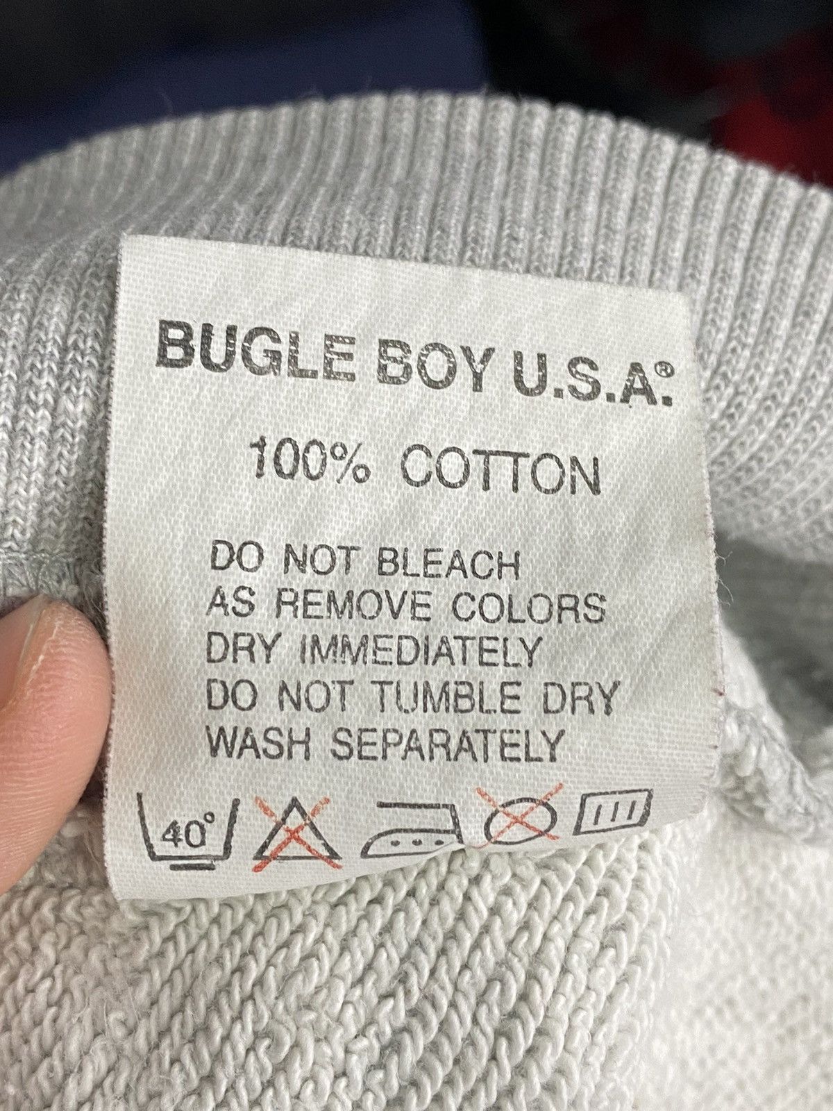 Bugle Boy × Vintage Vintage 90s Bugle Boy Jeans logo sweatshirt Size US M / EU 48-50 / 2 - 13 Thumbnail