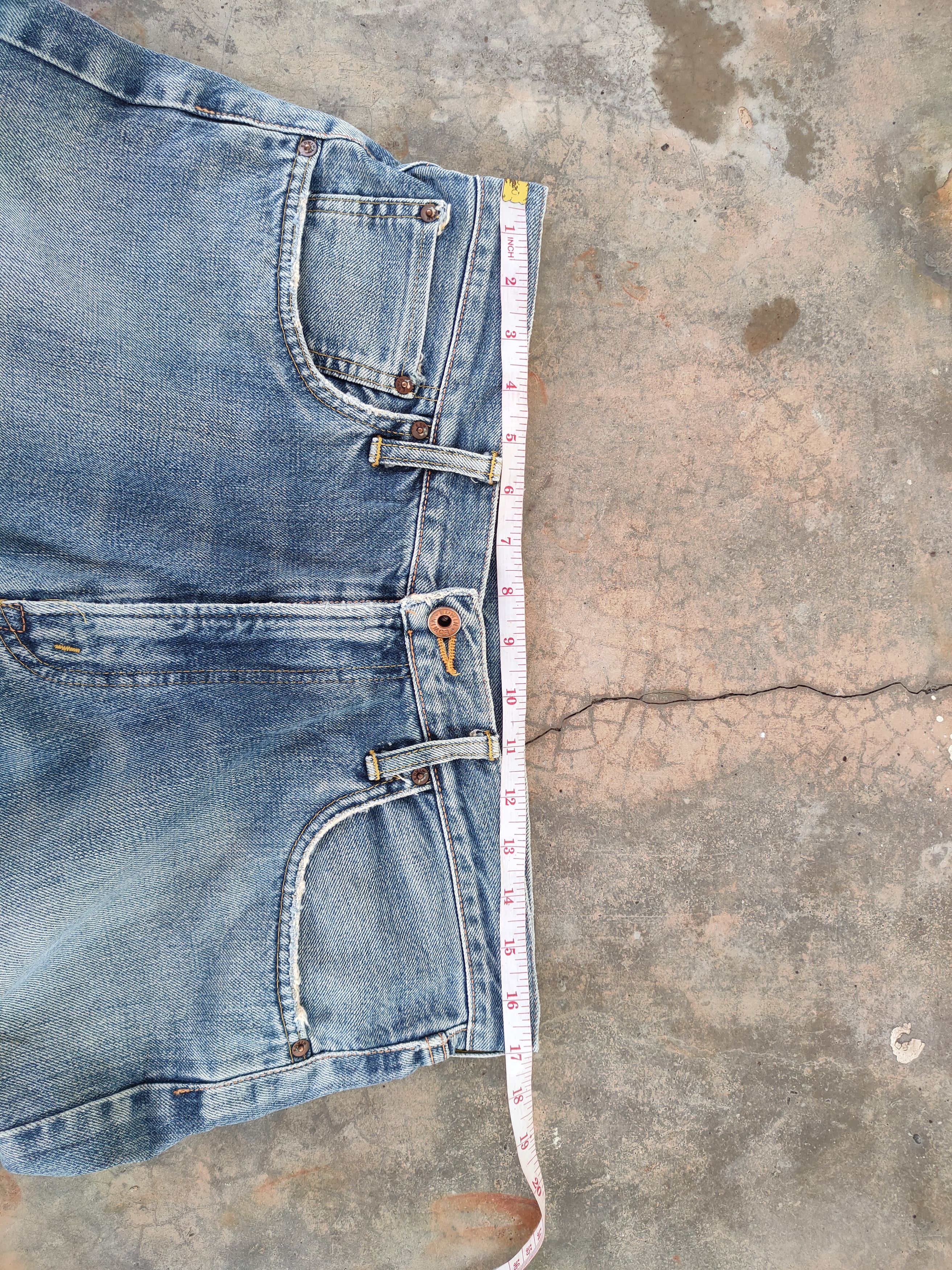 Edwin W34 VINTAGE EDWIN 505X SELVEDGE FADED DENIM PANTS Size US 34 / EU 50 - 5 Thumbnail