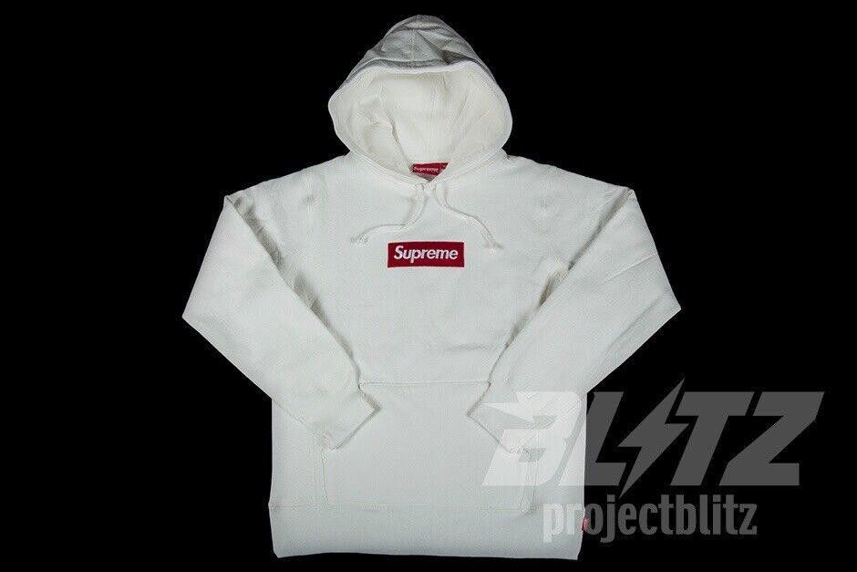 Supreme FW16 SUPREME BOX LOGO HOODED SWEATSHIRT HOODIE WHITE XL Size US XL / EU 56 / 4 - 2 Thumbnail