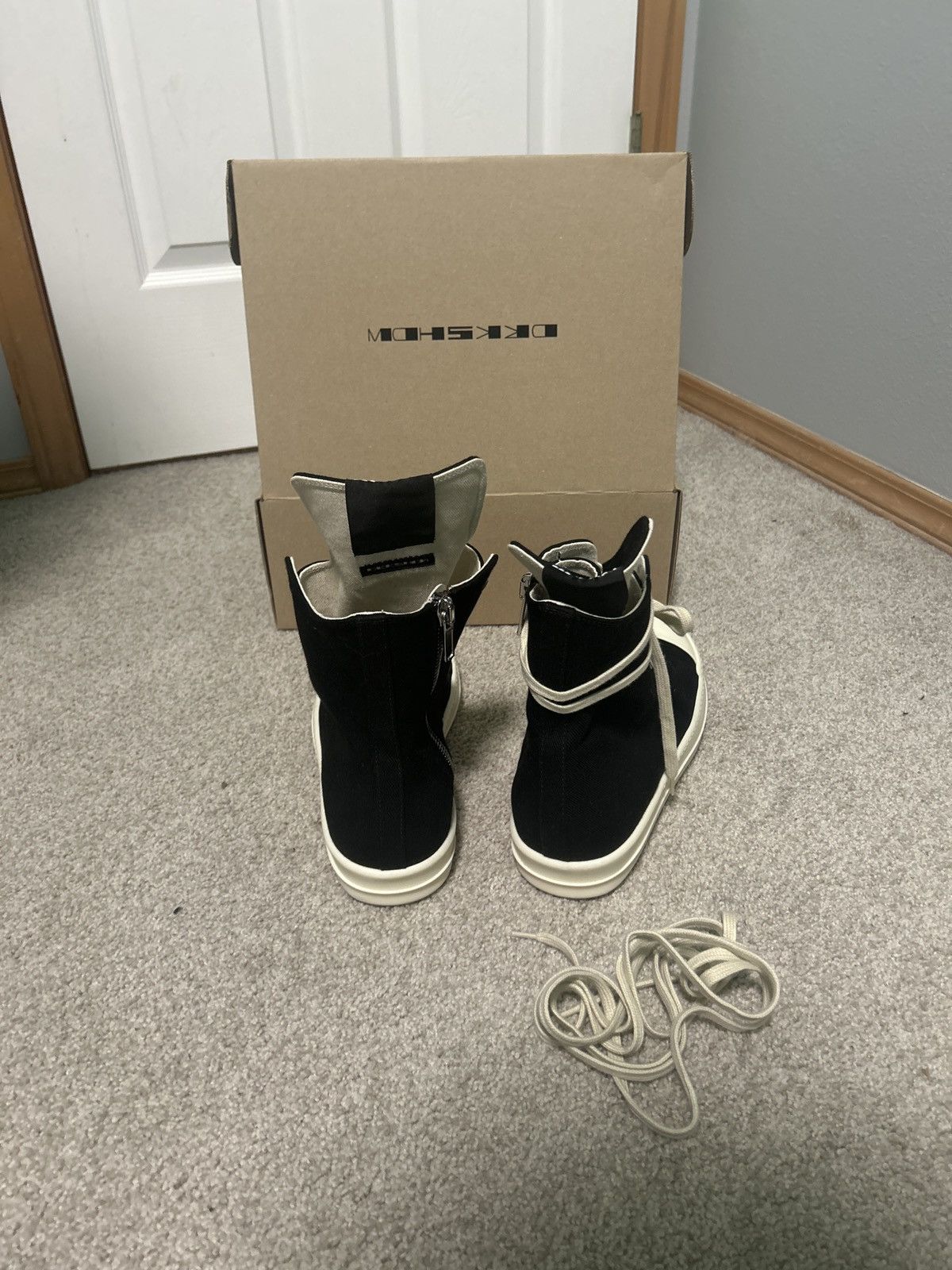Rick Owens Rick Owen Hollywood hi-top Size US 11 / EU 44 - 2 Thumbnail