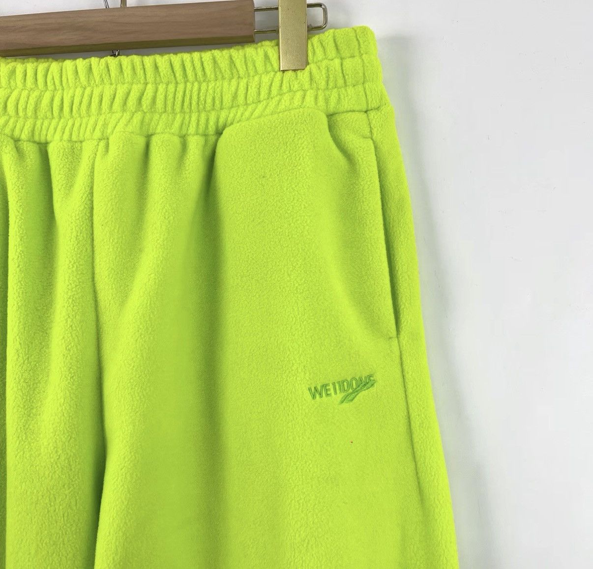 WE11DONE We11done Logo Fleece Mid-Rise Sweatpants K12 Size 27" / US 4 / IT 40 - 3 Thumbnail