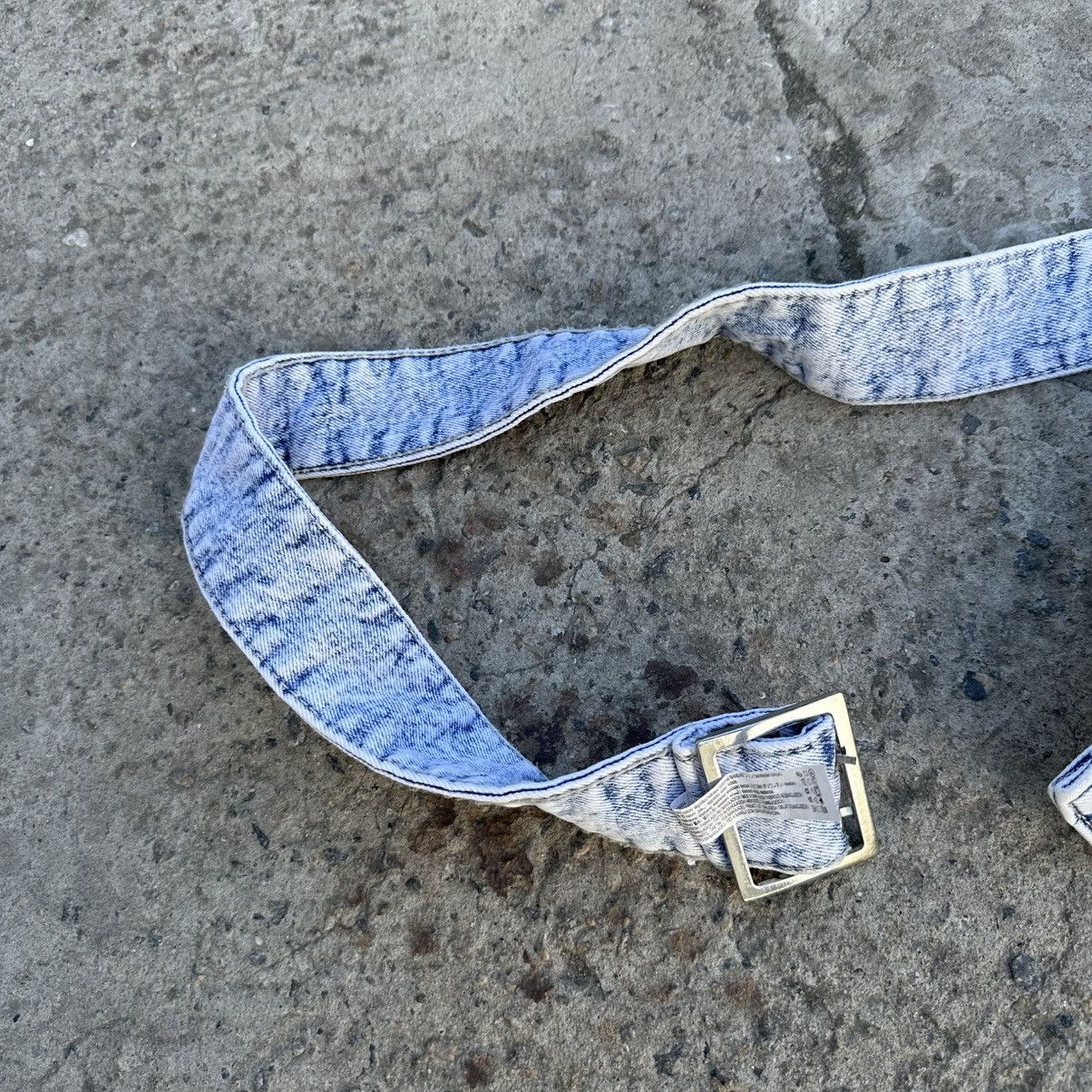 Issey Miyake × Japanese Brand Vintage Japanese Style Denim Belt Hype Crazy Fit Y2K 00s Size ONE SIZE - 4 Thumbnail